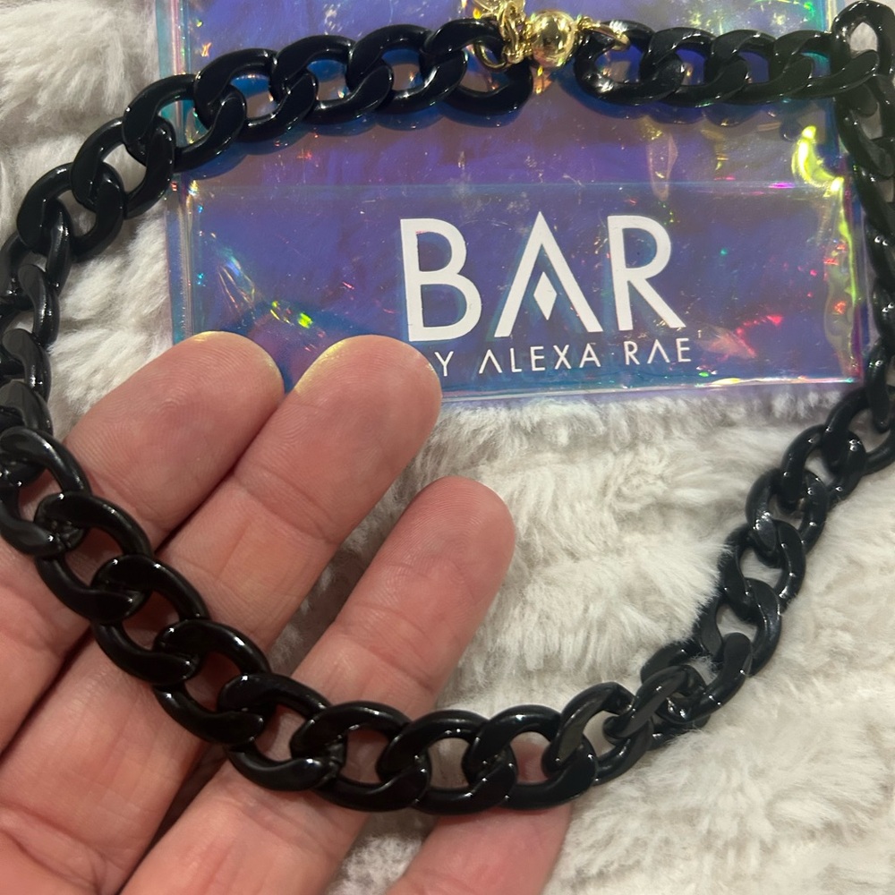 Black Chain Necklace by BAR by Alexa Rae